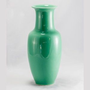 10.5" 1980s Mint Green Srednick Collection Japanese Vase - Asian Decor